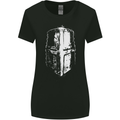 Medieval Helmet Gym Training Top Bodybuilding Womens Wider Cut T-Shirt Black
