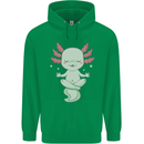 Meditating Axolot Yoga Spiritual Childrens Kids Hoodie Irish Green