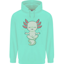 Meditating Axolot Yoga Spiritual Childrens Kids Hoodie Peppermint