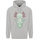 Meditating Axolot Yoga Spiritual Childrens Kids Hoodie Sports Grey