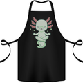 Meditating Axolot Yoga Spiritual Cotton Apron 100% Organic Black