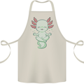 Meditating Axolot Yoga Spiritual Cotton Apron 100% Organic Natural