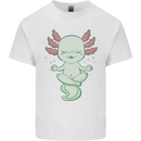 Meditating Axolot Yoga Spiritual Kids T-Shirt Childrens White