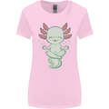 Meditating Axolot Yoga Spiritual Womens Wider Cut T-Shirt Light Pink
