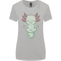 Meditating Axolot Yoga Spiritual Womens Wider Cut T-Shirt Sports Grey