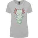 Meditating Axolot Yoga Spiritual Womens Wider Cut T-Shirt Sports Grey