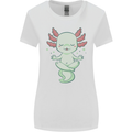 Meditating Axolot Yoga Spiritual Womens Wider Cut T-Shirt White