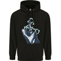Megalodon v Great White Shark v Scuba Diver Childrens Kids Hoodie Black