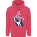 Megalodon v Great White Shark v Scuba Diver Childrens Kids Hoodie Heliconia