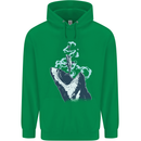 Megalodon v Great White Shark v Scuba Diver Childrens Kids Hoodie Irish Green