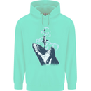 Megalodon v Great White Shark v Scuba Diver Childrens Kids Hoodie Peppermint