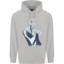 Megalodon v Great White Shark v Scuba Diver Childrens Kids Hoodie Sports Grey