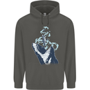 Megalodon v Great White Shark v Scuba Diver Childrens Kids Hoodie Storm Grey