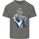 Megalodon v Great White Shark v Scuba Diver Kids T-Shirt Childrens Charcoal