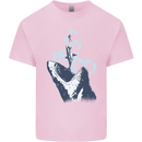 Megalodon v Great White Shark v Scuba Diver Kids T-Shirt Childrens Light Pink