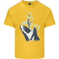 Megalodon v Great White Shark v Scuba Diver Kids T-Shirt Childrens Yellow