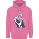 Megalodon v Great White Shark v Scuba Diver Mens 80% Cotton Hoodie Azelea