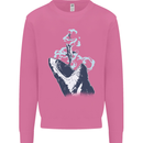 Megalodon v Great White Shark v Scuba Diver Mens Sweatshirt Jumper Azalea