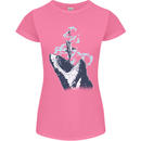 Megalodon v Great White Shark v Scuba Diver Womens Petite Cut T-Shirt Azalea