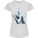 Megalodon v Great White Shark v Scuba Diver Womens Petite Cut T-Shirt White