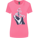 Megalodon v Great White Shark v Scuba Diver Womens Wider Cut T-Shirt Azalea