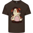 Melomaniac Dog Yoga Meditation Funny Kids T-Shirt Childrens Chocolate