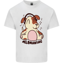 Melomaniac Dog Yoga Meditation Funny Kids T-Shirt Childrens White