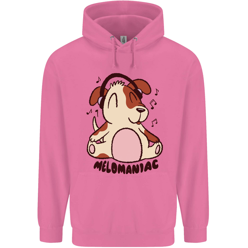 Melomaniac Dog Yoga Meditation Funny Mens 80% Cotton Hoodie Azelea