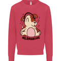 Melomaniac Dog Yoga Meditation Funny Mens Sweatshirt Jumper Heliconia