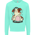 Melomaniac Dog Yoga Meditation Funny Mens Sweatshirt Jumper Peppermint