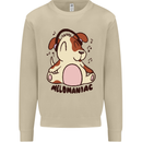 Melomaniac Dog Yoga Meditation Funny Mens Sweatshirt Jumper Sand