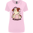 Melomaniac Dog Yoga Meditation Funny Womens Wider Cut T-Shirt Light Pink