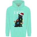 Meowy Christmas Tree Funny Cat Xmas Childrens Kids Hoodie Peppermint