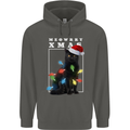 Meowy Christmas Tree Funny Cat Xmas Childrens Kids Hoodie Storm Grey