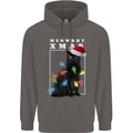 Meowy Christmas Tree Funny Cat Xmas Mens 80% Cotton Hoodie Charcoal