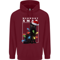 Meowy Christmas Tree Funny Cat Xmas Mens 80% Cotton Hoodie Maroon