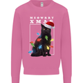 Meowy Christmas Tree Funny Cat Xmas Mens Sweatshirt Jumper Azalea