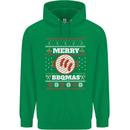Merry BBQMAS Funny Christmas BBQ Xmas Childrens Kids Hoodie Irish Green