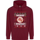 Merry BBQMAS Funny Christmas BBQ Xmas Childrens Kids Hoodie Maroon