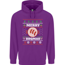 Merry BBQMAS Funny Christmas BBQ Xmas Childrens Kids Hoodie Purple