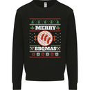 Merry BBQMAS Funny Christmas BBQ Xmas Kids Sweatshirt Jumper Black