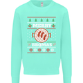 Merry BBQMAS Funny Christmas BBQ Xmas Kids Sweatshirt Jumper Peppermint