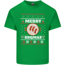 Merry BBQMAS Funny Christmas BBQ Xmas Kids T-Shirt Childrens Irish Green