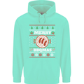 Merry BBQMAS Funny Christmas BBQ Xmas Mens 80% Cotton Hoodie Peppermint