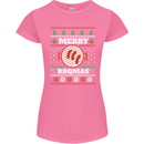 Merry BBQMAS Funny Christmas BBQ Xmas Womens Petite Cut T-Shirt Azalea