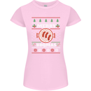 Merry BBQMAS Funny Christmas BBQ Xmas Womens Petite Cut T-Shirt Light Pink