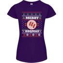 Merry BBQMAS Funny Christmas BBQ Xmas Womens Petite Cut T-Shirt Purple