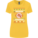 Merry BBQMAS Funny Christmas BBQ Xmas Womens Wider Cut T-Shirt Yellow