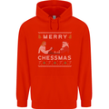 Merry Chessmass Funny Chess Player Childrens Kids Hoodie Bright Red