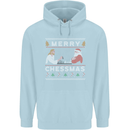 Merry Chessmass Funny Chess Player Childrens Kids Hoodie Light Blue